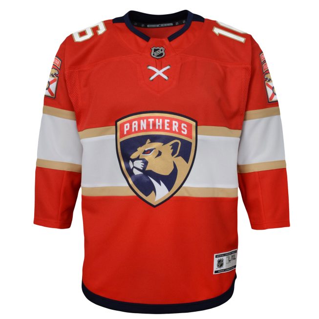 Aleksander Barkov Florida Panthers Youth Home Captain Replica Player Jersey - Red - Image 2