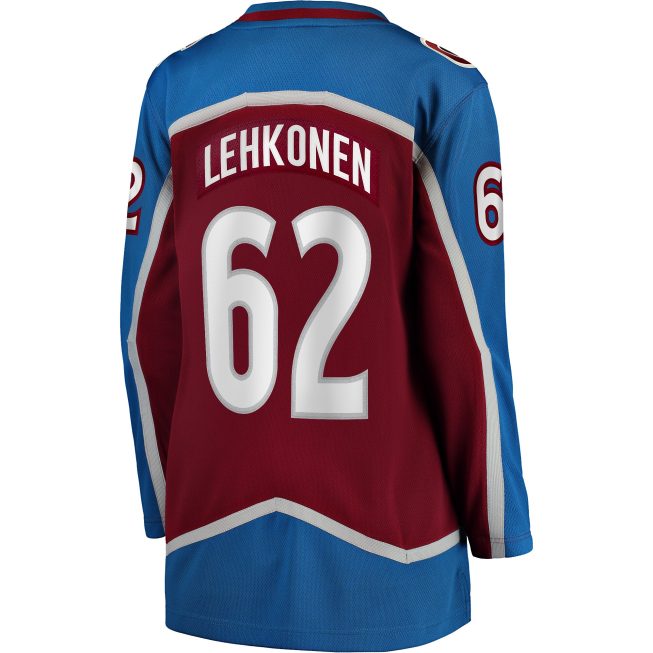 Artturi Lehkonen Colorado Avalanche Fanatics Women's Home Breakaway Player Jersey - Burgundy - Image 3