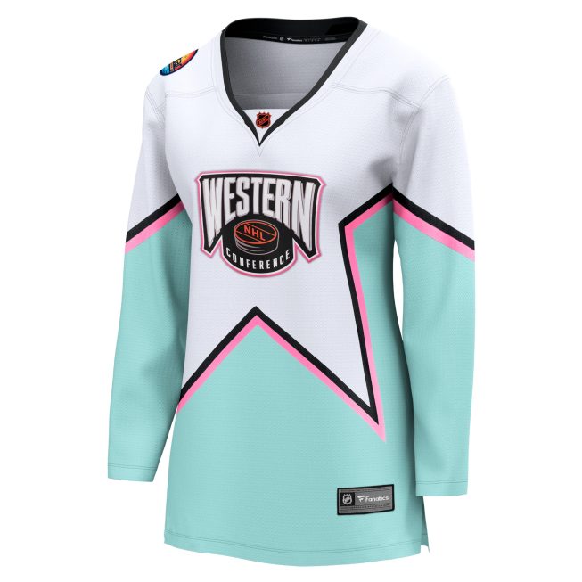 Fanatics Women's All-Star Game Western Conference Breakaway Jersey - White - Image 2