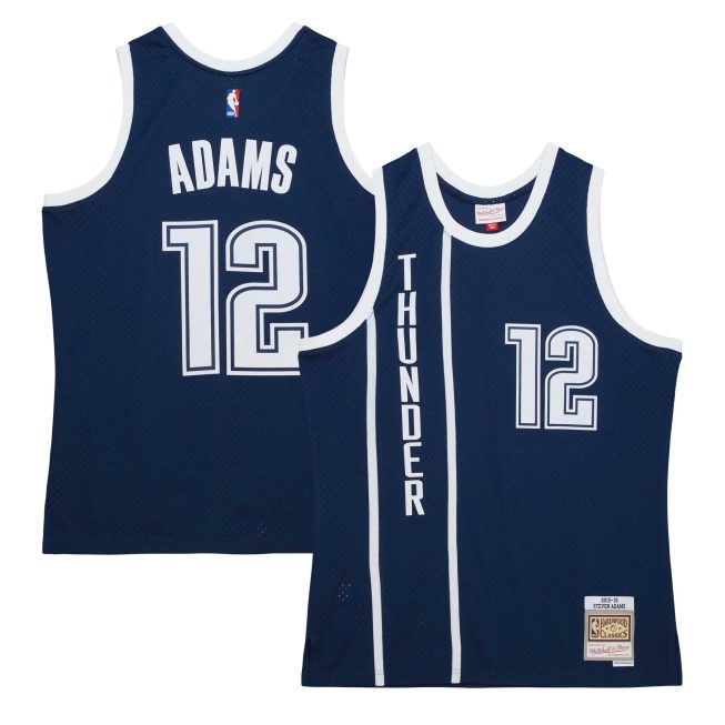 Steven Adams Oklahoma City Thunder Mitchell & Ness 2015/16 Hardwood Classics Alternate Swingman Jersey - Navy
