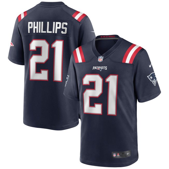 Adrian Phillips New England Patriots Game Jersey - Navy