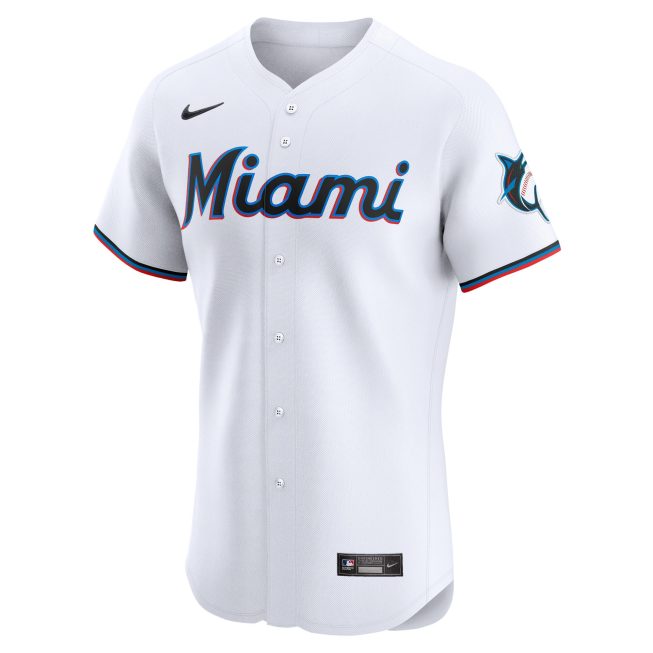 Vidal Brujan Miami Marlins Home Elite Player Jersey - White - Image 2