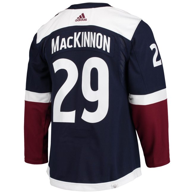 Nathan MacKinnon Colorado Avalanche Alternate Primegreen Authentic Player Jersey - Navy - Image 3