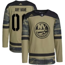 New York Islanders Military Appreciation Team Authentic Custom Practice Jersey - Camo