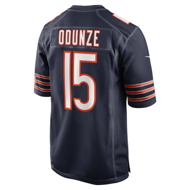 Rome Odunze Chicago Bears 2024 First Round Pick Player Game Jersey - Navy - Image 3