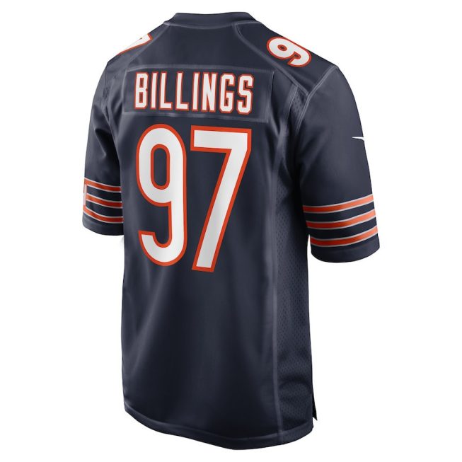 Andrew Billings 97 Chicago Bears Men Game Jersey - Navy - Image 3