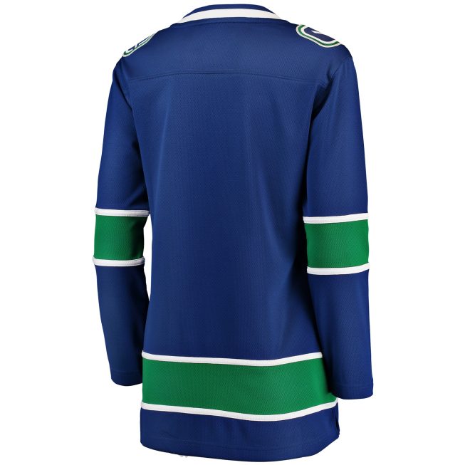 Vancouver Canucks Fanatics Women's Breakaway Home Jersey - Blue - Image 3
