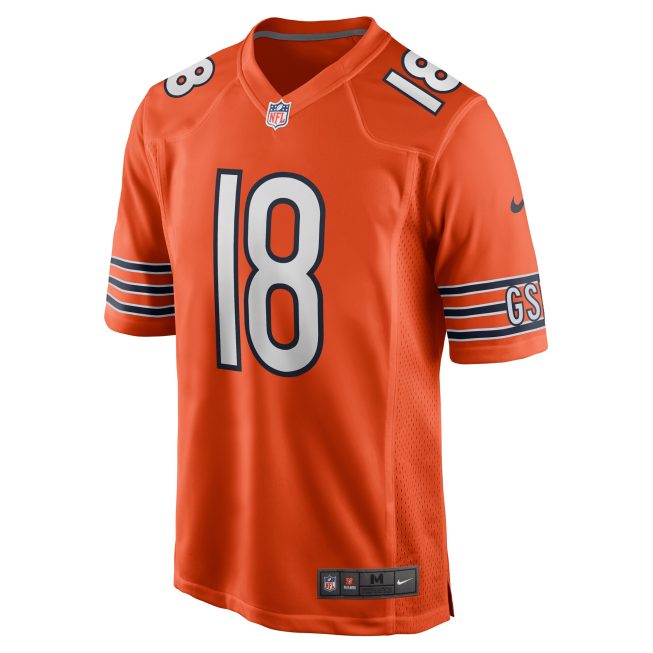 Caleb Williams Chicago Bears Alternate 2024 Draft First Round Pick Player Game Jersey - Orange - Image 2