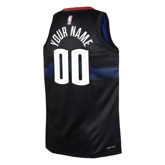 Denver Nuggets 2023/24 City Edition Swingman Custom YOUTH Jersey - Black - Image 3