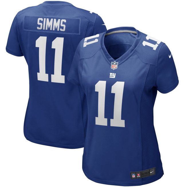 Phil Simms New York Giants Women's Game Retired Player Jersey - Royal