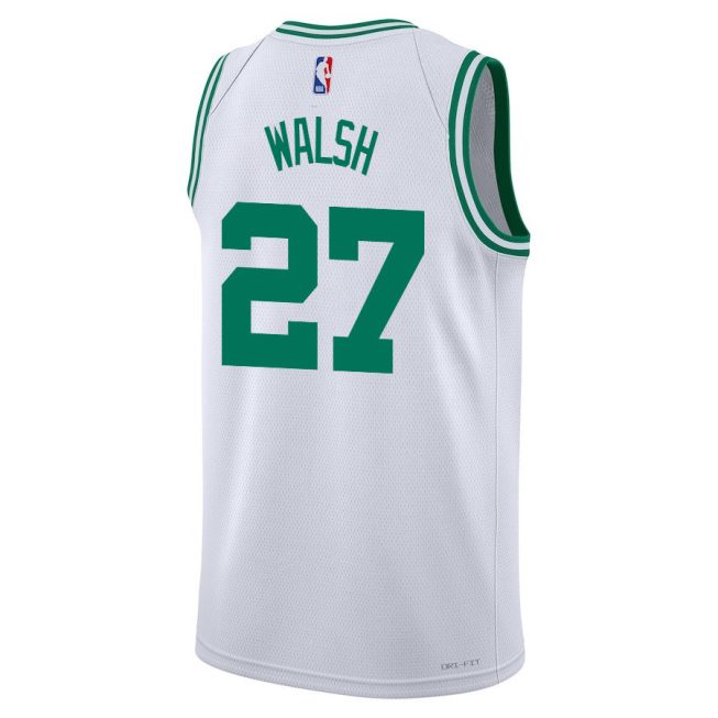 Jordan Walsh 27 Boston Celtics 2024 FINALS CHAMPIONS Swingman Jersey - Association Edition - White - Image 3