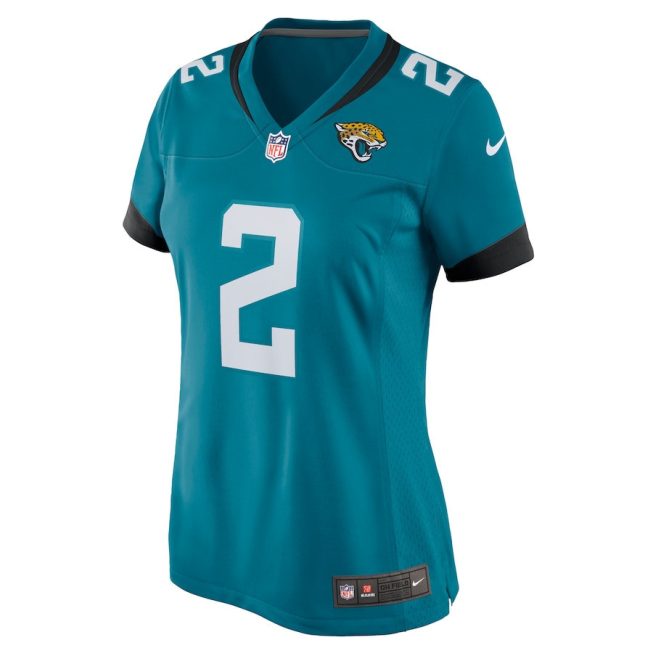 Rayshawn Jenkins 2 Jacksonville Jaguars Women's Game Jersey - Teal - Image 2