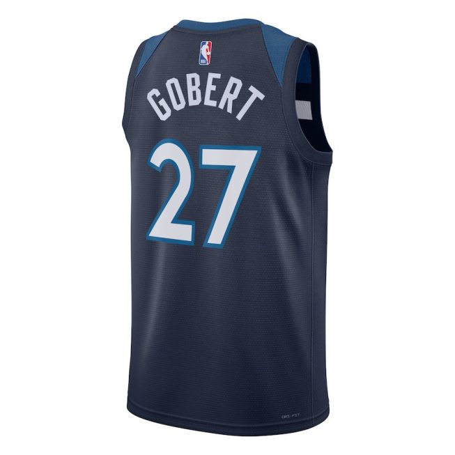 Rudy Gobert 27 Minnesota Timberwolves Unisex Swingman Jersey - Icon Edition - Navy - Image 3