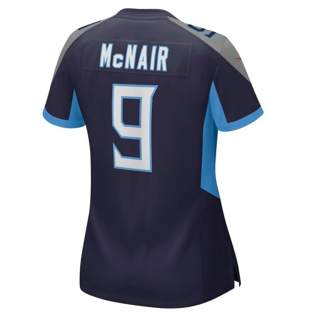 Steve McNair 9 Tennessee Titans Women Game Retired Jersey - Navy - Image 3