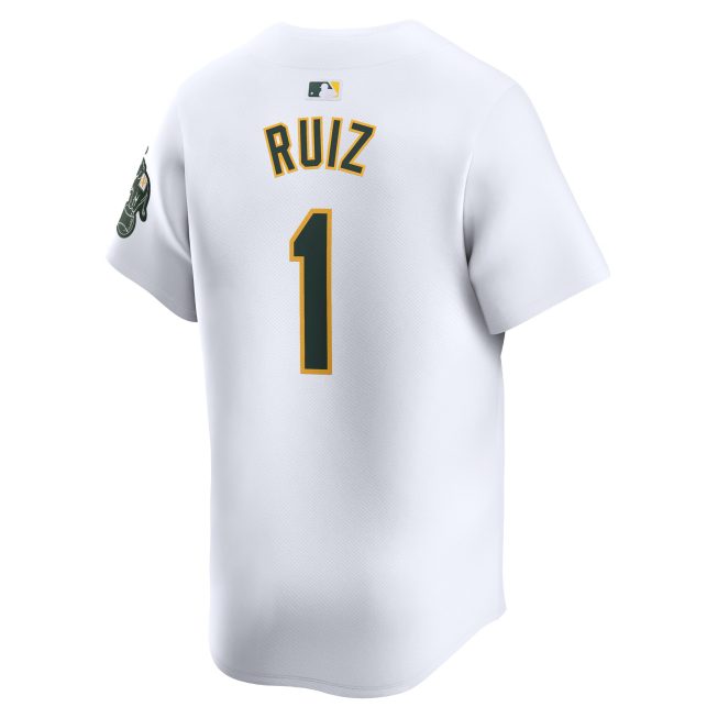 Esteury Ruiz Oakland Athletics Home Limited Player Jersey - White - Image 3