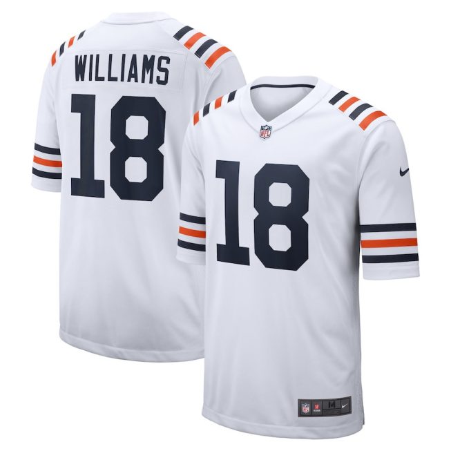 Caleb Williams 18 Chicago Bears 2024 Draft 2nd Alternate Game Jersey - White