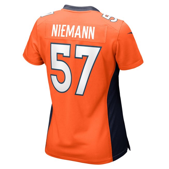 Ben Niemann Denver Broncos Women's Team Game Jersey - Orange - Image 3
