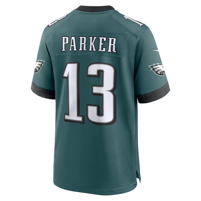 DeVante Parker 13 Philadelphia Eagles Game Men Jersey - Midnight Green - Image 3
