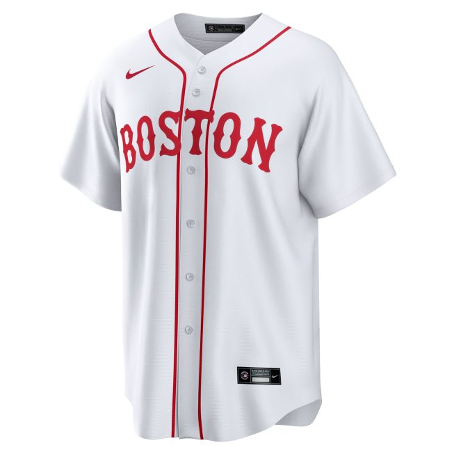 Rafael Devers Boston Red Sox 2021 Patriots' Day Official Replica Player Jersey - White - Image 2