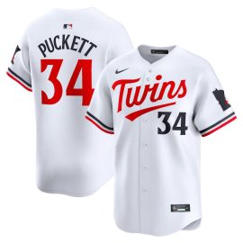 Kirby Puckett 34 Minnesota Twins Home Limited Player Men Jersey - White