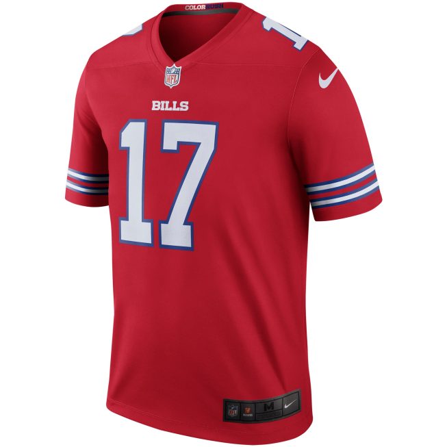 Josh Allen Buffalo Bills Color Rush Legend Jersey - Red - Image 2