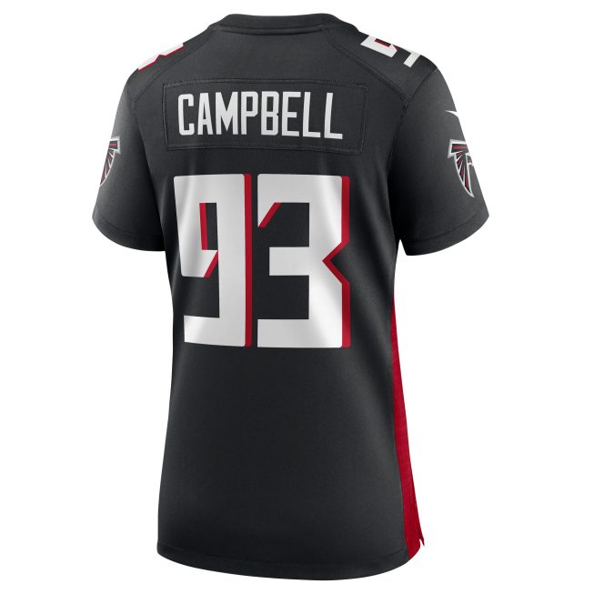 Calais Campbell Atlanta Falcons Women's Game Player Jersey - Red - Image 3