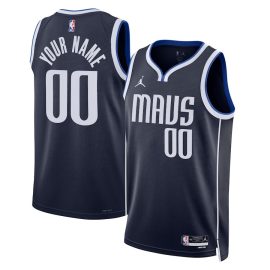 Dallas Mavericks 2023/24 Statement Swingman Custom Men Jersey - Navy