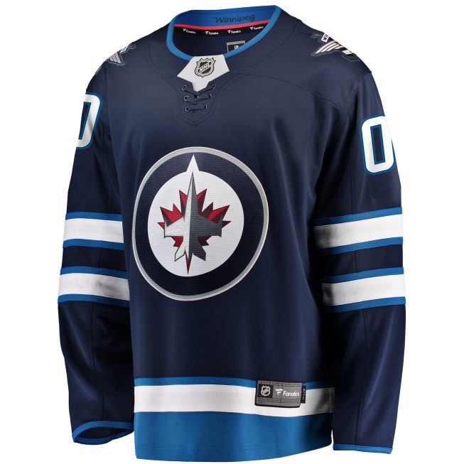 Winnipeg Jets Fanatics Home Breakaway Custom Jersey - Blue - Image 2