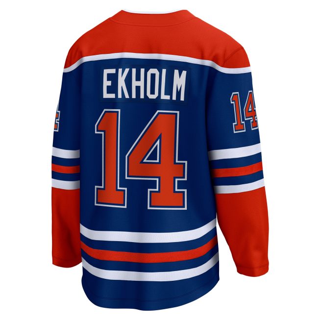 Mattias Ekholm Edmonton Oilers Fanatics Home Breakaway Jersey - Royal - Image 3