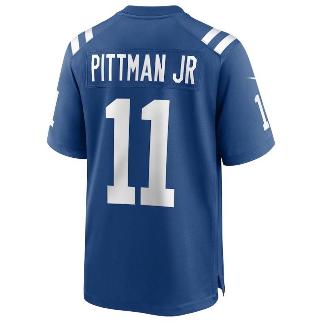 Michael Pittman Jr. 11 Indianapolis Colts Men Game Jersey - Royal - Image 3