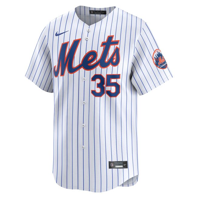 Adrian Houser New York Mets Home Limited Player Jersey - White - Image 2