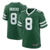 Aaron Rodgers 8 New York Jets Game Men Jersey - Legacy Green