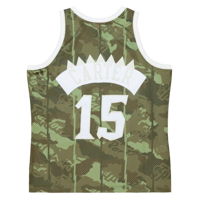 Vince Carter Toronto Raptors Mitchell & Ness Hardwood Classics 1998/99 Ghost Green Swingman Jersey - Camo - Image 3