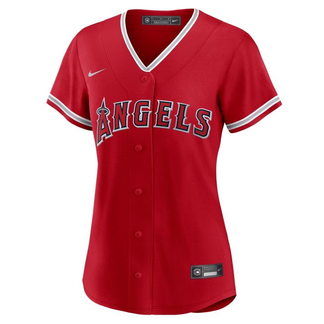 Los Angeles Angels Women's Alternate Replica Team Jersey - Red - Image 2