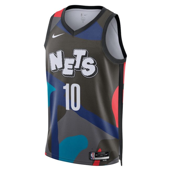 Ben Simmons 10 Brooklyn Nets 2023/24 City Edition Swingman Jersey - Black - Image 2