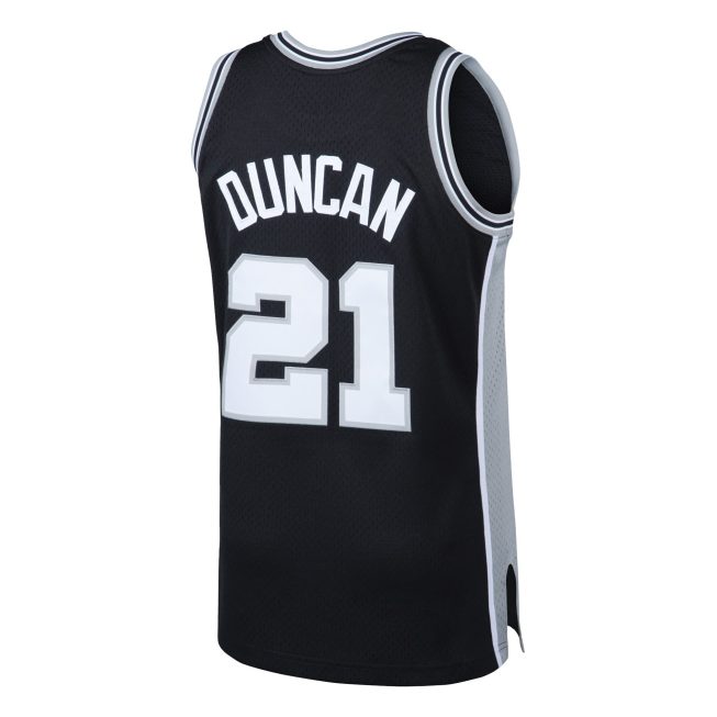 Tim Duncan San Antonio Spurs Mitchell & Ness 1998/99 Hardwood Classics Swingman Jersey - Black - Image 3