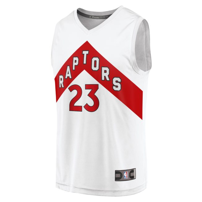 Fred VanVleet Toronto Raptors Fanatics Fast Break Replica Jersey - Association Edition - White - Image 2