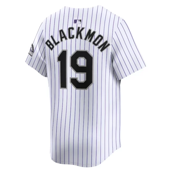 Charlie Blackmon 19 Colorado Rockies Home Limited Player YOUTH Jersey - White - Image 3