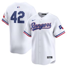 Texas Rangers 2024 Jackie Robinson Day Home Men Limited Jersey - White