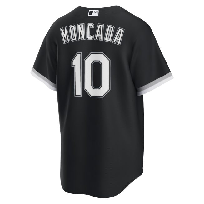 Yoan Moncada Chicago White Sox Alternate Replica Player Name Jersey - Black - Image 3