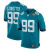 Jeremiah Ledbetter Jacksonville Jaguars Home Game Player Jersey - Teal
