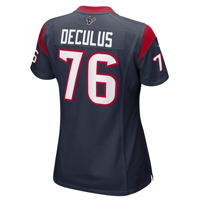 Austin Deculus Houston Texans Women's Game Player Jersey - Navy - Image 3