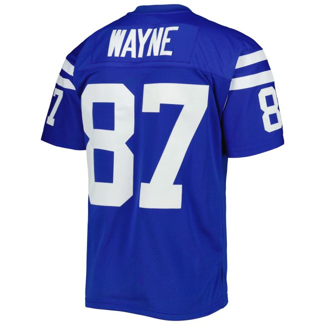 Reggie Wayne Indianapolis Colts Mitchell & Ness Legacy Replica Jersey - Royal - Image 3
