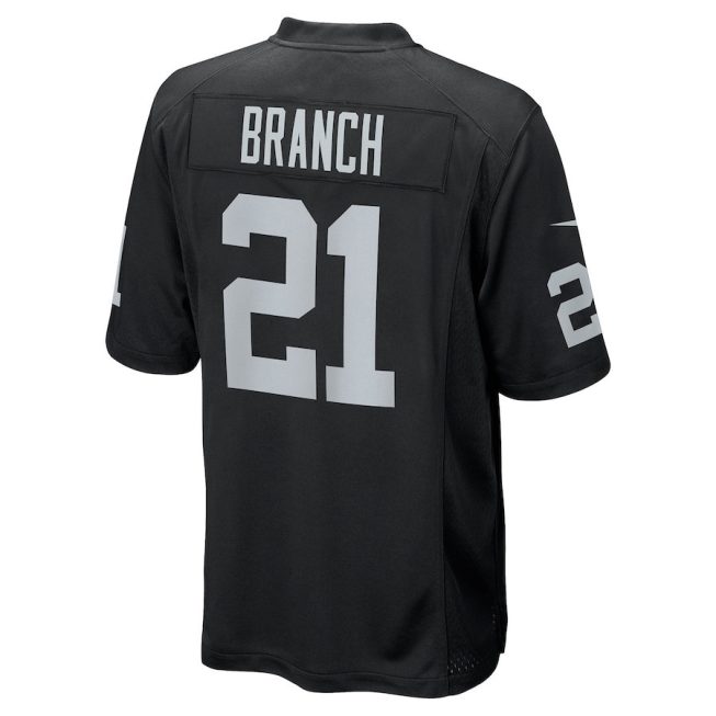 Cliff Branch 21 Las Vegas Raiders Men Retired Game Jersey - Black - Image 3