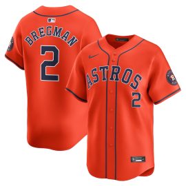 Alex Bregman 2 Houston Astros Alternate Limited Men Jersey - Orange