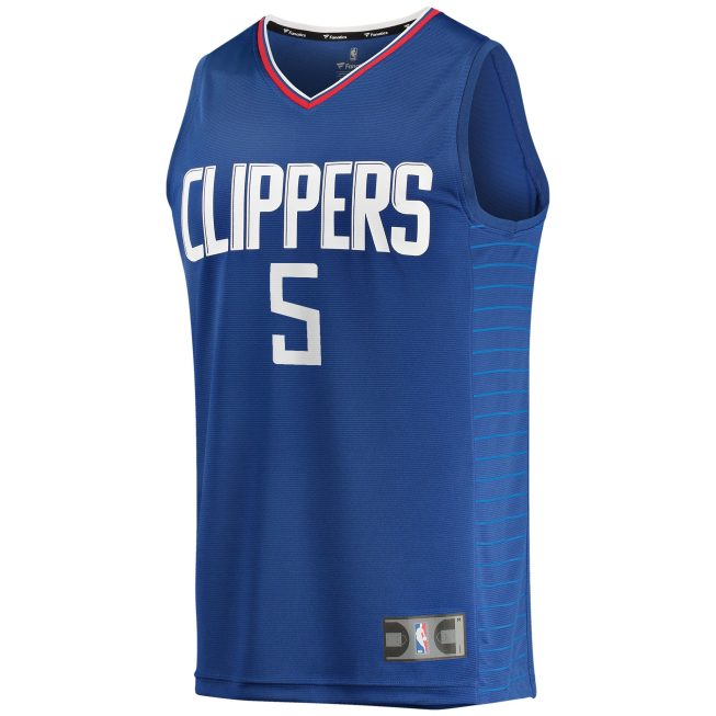 Bones Hyland LA Clippers Fanatics Youth Fast Break Player Jersey - Icon Edition - Royal - Image 2