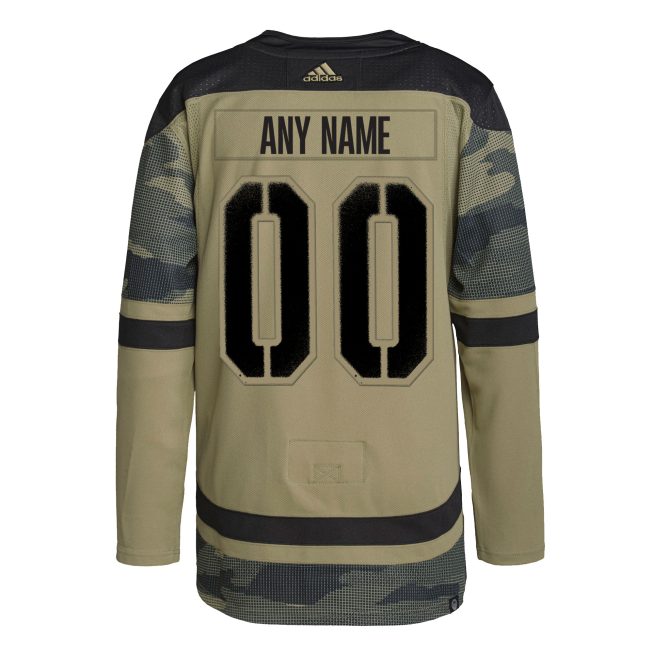 Winnipeg Jets Logo Military Appreciation Team Authentic Custom Practice Jersey - Camo - Image 3