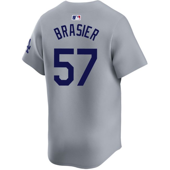 Ryan Brasier Los Angeles Dodgers Alternate Road Limited World Series Jersey - Image 2