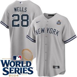 Austin Wells New York Yankees Road World Series Jersey