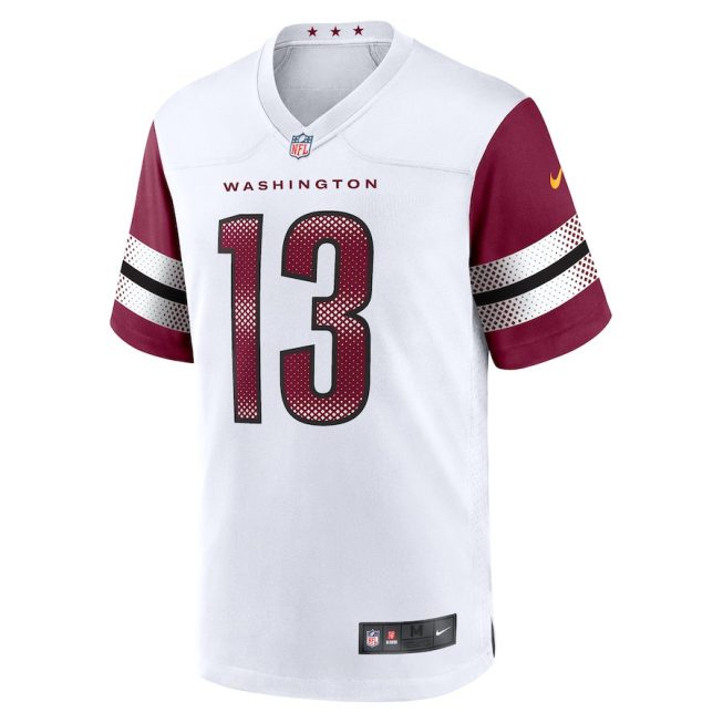 Emmanuel Forbes Jr. 13 Washington Commanders Men Away Game Jersey - White - Image 2